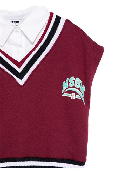 Top con logo MSGM KIDS | F5MSJGDR117MS054